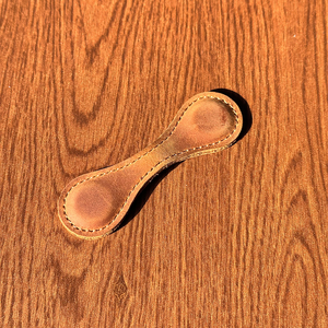 Customized LOGO Personalized Double Sided Blank Leather <strong>Hook</strong> <strong>Loop</strong> Tapes for Laser Magnetic Bookmarks - Product Image 1