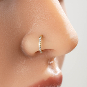 <span class=keywords><strong>Orecchino</strong></span> Clicker in Titanio ASTM-F136 per Helix, Daith, Tragus, 5mm - Gioielli per Piercing Orecchio e Naso, Anello a Segmento Incernierato - Product Image 2
