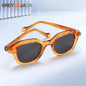 แว่นกันแดดผู้หญิงเกรย์แจ็คกรอบสีส้ม TR โลหะ UV400 เลนส์โพลาไรซ์ TAC ประเภท 3 ที่บังแดด KG2555 - Product Image 1