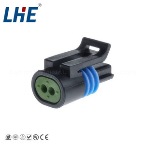 Delphi 12162193 PA66 Nữ kết nối 2-Pin cảm biến nhiệt độ nước với nylon nhà ở & 25A đồng liên hệ với - Product Image 3