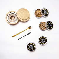Kit de fumage de whisky tendance avec 4 copeaux de bois, accessoires pour cocktails pour bar, coffret couleur, ensemble de fumage pour cocktails MUYI YZQ-011
