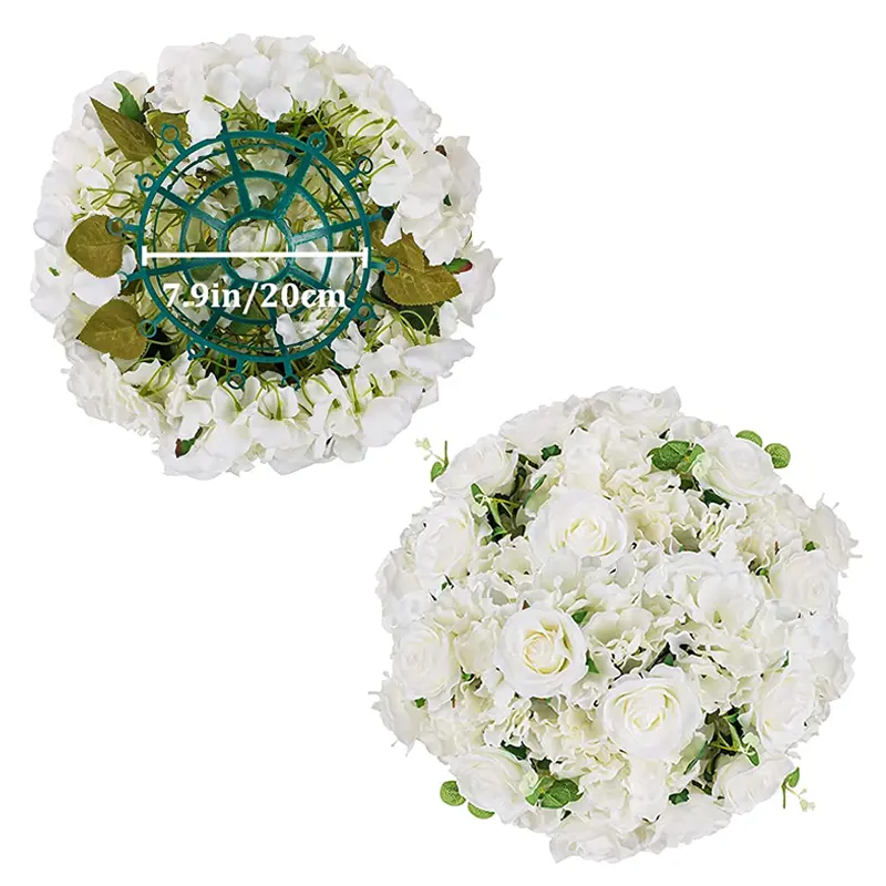 Bulk Wedding Centerpieces Seda Flores Artificial flor bola casamento centerpieces Borgonha