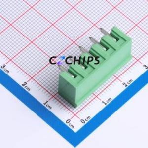 DB2ERC-5.0-5P-GN Plug-in Terminal Block Bent Lead Through Hole,P=5mm Connector Board-to-Board / Socket - Closed 1x5P 5mm Green - Product Image 2