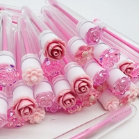 Brosses à cils colorées personnalisées de marque privée Baguette de mascara Brosse à cils Mascara Tube de brosse de nettoyage Spoolie
