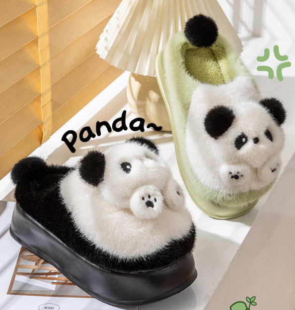 New Product Hot Selling Product Cute Slippers Panda Slippers Warm Keeping Panda Plush Slipper