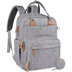 Muestra gratuita de bolsas de viaje multiusos para madres lactantes, juego de cuatro piezas de bolsas para pañales de bebé de buena calidad - Product Image 4