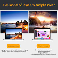 Adaptor JMAX USB C ke HDTV Mendukung 4K 60Hz Definisi Tinggi Adaptor Tipe-C Female ke DP Male Adaptor Mini DP
