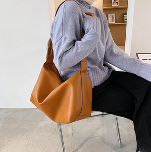 Customizable women's PU leather handbag, new large capacity fashionable women's shoulder bag - Product Image 4