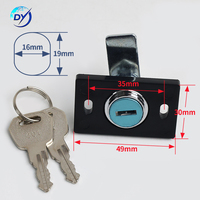 Serrure de coffret de commande de porte de cabine d'ascenseur contemporaine en acier inoxydable JK5077-1