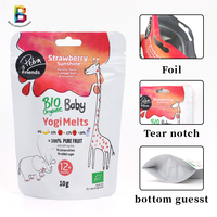 Sachets refermables pour aliments, sachets à fermeture éclair pour snacks, sachets auto-scellants en aluminium