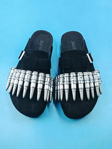 Sabots et mules unisexes en daim véritable de haute qualité 2024, sabots en liège pour femmes, pantoufles en cuir luxueuses - Product Image 3