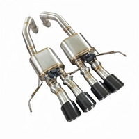 Tuyaux d'échappement Performance Valvetronic Catback pour Chevrolet Corvette C7 2014-2019 6.2L OEM SS304 Silencieux avec embouts en fibre de carbone