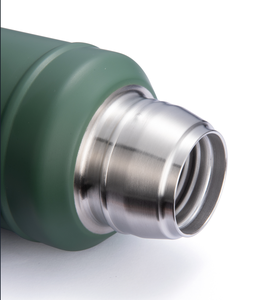 Botella portátil para beber agua de viaje para acampar de 1200ml, frasco de vacío de doble pared con asa, <span class=keywords><strong>lata</strong></span> con taza de Yerba <span class=keywords><strong>Mate</strong></span> como juego - Product Image 5