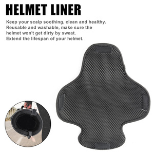 Forro para Casco de Motocicleta, Almohadilla Refrigerante Absorbente de Sudor con Cierre de Velcro, Reutilizable y Lavable, para Casco Protector - Product Image 6