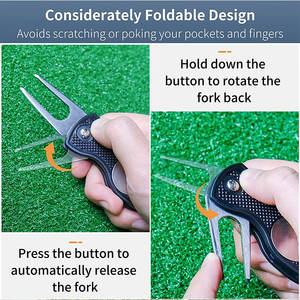 Marqueurs de balle personnalisés Logo personnalisé métal aluminium magnétique blanc pince à chapeau outil de divot marqueur de balle de golf personnalisé - Product Image 2