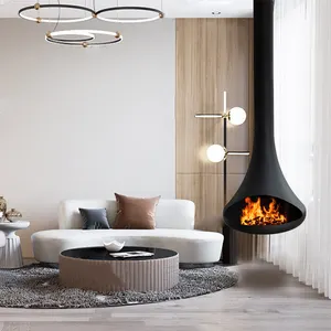 Indoor Heating Factory Direct Provided Wood Burning Stove Hanging Wood Fireplace