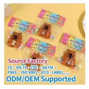 2025 Limited Edition Capybara Squishy <b>Mochi</b> <b>Toys</b> Set Eco-friendly TPR Stress Relief Sensory Fidget Play for Ages 8+ - Product Image 6