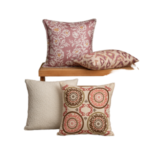 Koleksi bordir bunga Pastoral alami untuk Hotel musim semi musim panas merah muda untuk ungu sarung bantal Taman sarung bantal persegi - Product Image 1