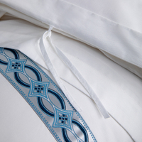 Ensemble de literie 4 pièces en coton écologique respirant, tissé et brodé, de luxe moderne Sufang, pour hôtels classés étoiles