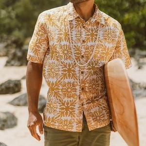 Camisas Bohemias Estampadas Personalizadas para Hombre, Camisas de Lino de Diseñador, Transpirables y Amigables con la Piel - Product Image 2