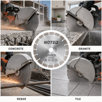 Fabrik-Laserschweiß-Diamantsägeblatt mit Stahlkern für Granit und Beton, Vibrationsarm, Lange Lebensdauer, Scheibenwerkzeug-Set OEM