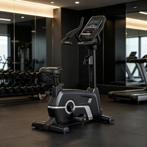 Bicicleta estática vertical magnética de bajo ruido con LED y autoenergía para gimnasios comerciales - Product Image 2