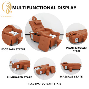 Sillón de Peluquería Eléctrico con Control Remoto, Hidroterapia para la Cabeza, Elevación de Espalda, Cuidado de los Pies, Lavado de Cabello, Mesa de Masaje para Pies - Product Image 6