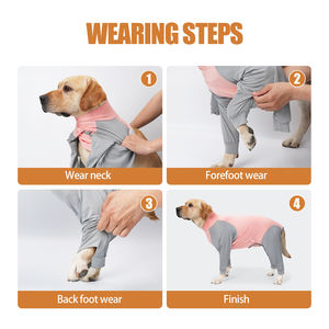Vente en gros Accessoires d'été pour animaux de compagnie anti-chute Combinaison pour chien pyjama - Product Image 2