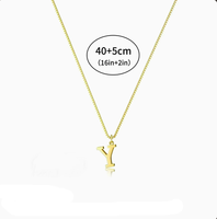 Collar de Acero Inoxidable con Letra U para Hombre y Mujer, Estilo Étnico, Collar para Parejas, Accesorios Transfronterizos