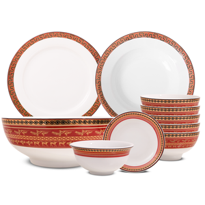 Bols à soupe en porcelaine de luxe-OEM Bols à riz et à soupe de qualité restaurant 5 étoiles-Design non métallique et élégant - Product Image 5