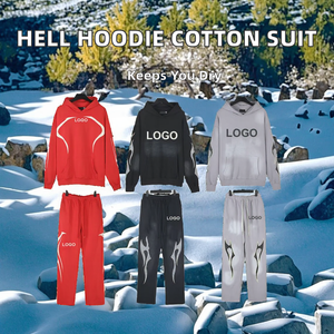 Sweat-shirt veste de travail pour homme, hiver, à capuche, 100% coton, imperméable, coupe-vent, doublé, motif cœur, coupe ample, anti-froissement, séchage rapide - Product Image 2