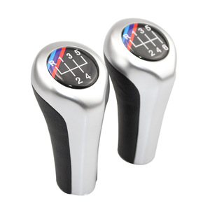 BMW Car Gear <b>Shift</b> <b>Knob</b> 5 6 Speed Silver Aluminum Alloy Ergonomic <b>Knob</b> - Product Image 1
