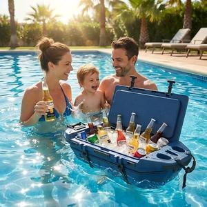 Promotion : Glacière flottante 48QT en forme de bateau, <span class=keywords><strong>étanche</strong></span>, pour lac, rivière, plage, kayak, <span class=keywords><strong>piscine</strong></span>, utilisation terrestre et aquatique, extérieur - Product Image 1