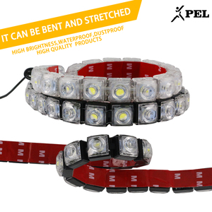 PEL-luces de circulación diurna para coche, barra de luz <span class=keywords><strong>modificada</strong></span>, señal de giro, DRL, serpiente deformable, flexible, nueva - Product Image 3