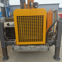 Foreuse à colonne diesel JinDi JD800 avec moteur, boîte de vitesses, pompe et PLC, profondeur de forage max. 400 m, capacité de levage 8T