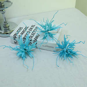 Fleur artificielle de cactus barbe de dragon, branche unique en polyester, pour décoration intérieure, mariage, extérieur, têtes de fleurs séchées, vente en gros - Product Image 2