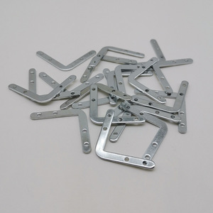 Hongzun Photo Frame Corner <b>Bracket</b> 4 Hole Blue Zinc Plated Stainless Steel Fixing Plate For Furniture Hardware - Product Image 4