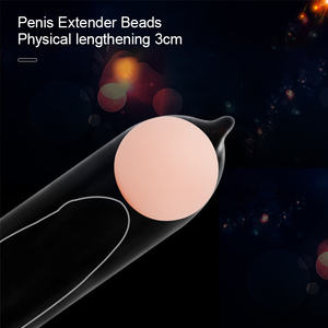 Wieder verwendbare Intim waren Soft Head Attachment Ball Penis Extender Perlen zur Penis vergrößerung - Product Image 2