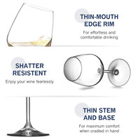 Verres à vin en cristal de luxe modernes, verres transparents colorés pour vin rouge et blanc, pour fêtes, mariages, gobelets à whisky, tasses