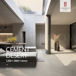 Dalles de porcelaine mince Foshan Firebrick 1200x2800mm, grande taille, couleur unie, en pierre frittée pour sol et mur intérieurs - Product Image 2
