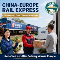 Agente de Envío Ferroviario DDP de China a Europa, Entrega de Última Milla Confiable, Entrega Segura, Transitario