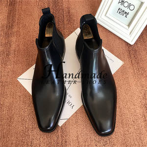 Zapatos de cuero de alta gama hechos a mano con punta en pico, de cuero genuino para hombre, con diseño de brocado tallado, zapatos Oxford formales de negocios. - Product Image 4