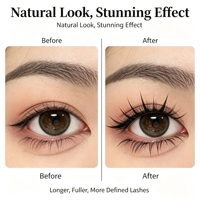 Extensions de cils individuelles à logo personnalisé pour marque privée, cils ultra-fins en fibres pour un look volume doux, faux cils