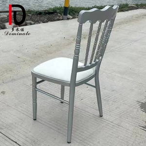 Chaises de mariage et d'hôtel en fer peintes par pulvérisation, modèle Château <span class=keywords><strong>Napoléon</strong></span>, avec coussin, vente en gros, très demandées - Product Image 6