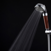 Pommeau de douche moderne portatif avec filtre ionique détachable, accessoires de robinetterie de salle de bain en plastique ABS, fonction de massage