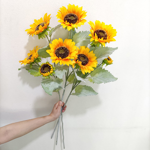 tirtifcial lower rchid lower Lower 7 Heads Real Ouch ilicono ottotton halhalaenopsis lower for Decoration - Product Image 2