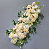 Künstliche Blumenkugel Langer Blumenstrauß Tisch- und Gangdekoration für Hochzeitsbühne Hintergrund Bogen Dekoration