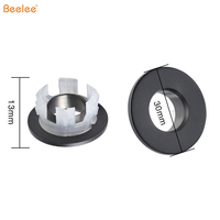 Beelee — couverture à trou rond, en laiton massif, noir mat, décorative, pour lavabo de salle de bain