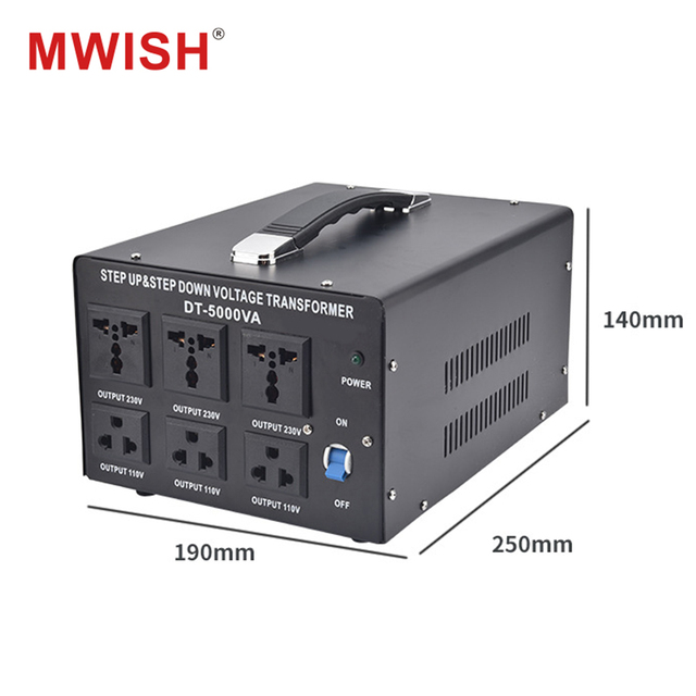 Bidirectional Voltage Converter 220V to 110V Step up Down Transformer 5000W Convert Stepdown Heavy Duty Bidirectional