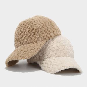Gorro de Invierno Cálido para Mujer, Diseño Acolchado, Color Sólido, para Exteriores, Gorra de Béisbol con Peluche - Product Image 3